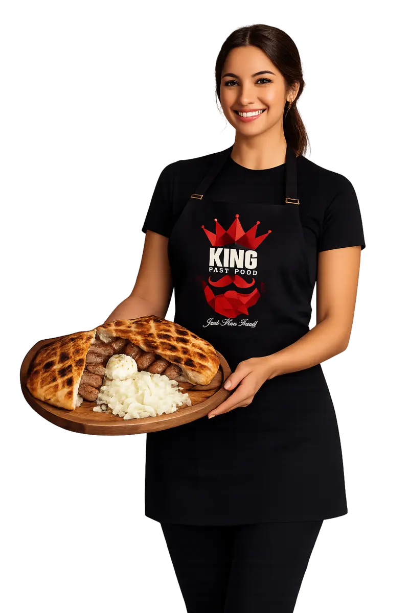 KING konobarica s porcijom ćevapa